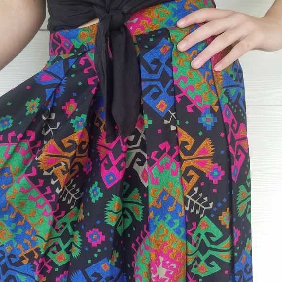 Vintage 80s,90s, Southwestern Navajo Skirt (14) western - Picture 14 of 15